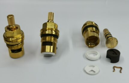 适配科勒双把三孔龙头阀芯 双开双芽进口全铜陶瓷片冷热铜阀芯
