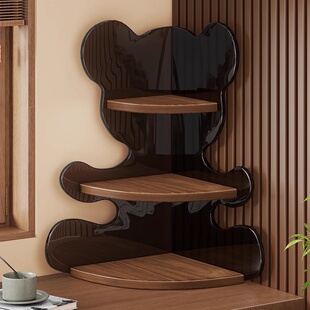 亚克力桌面转角置物架水杯收纳小型厨房餐桌书桌台面多层