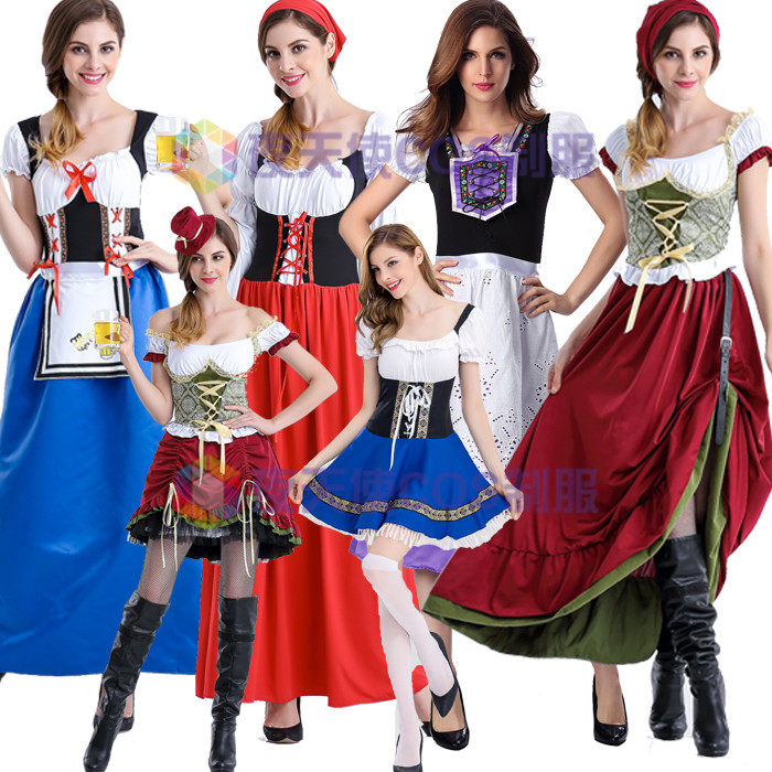 万圣节德国啤酒节服饰情侣服亲子装cosplay演出服夜店DJ舞台表演