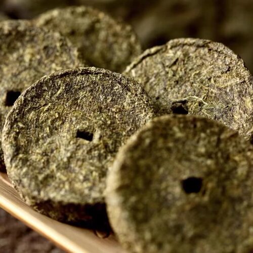 唐代煎茶茶饼唐代贡茶顾渚紫笋茶古法制茶龙凤团茶小龙团点茶茶饼