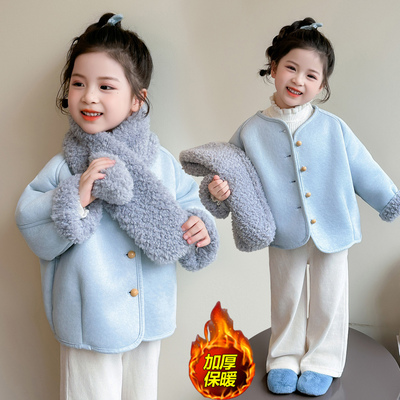 女童外套2025冬装宝宝儿童冬季