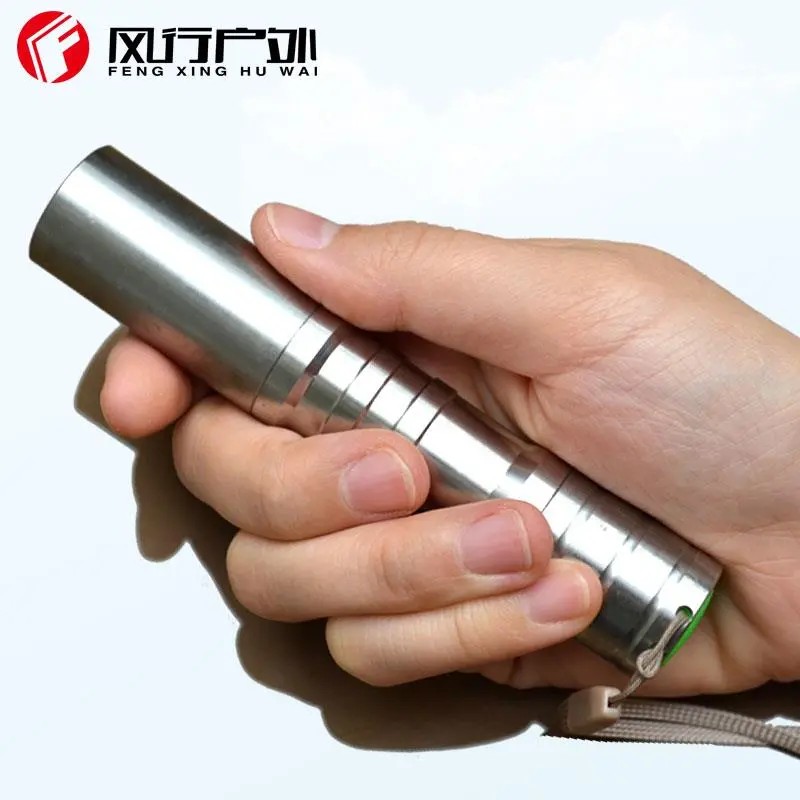 Q5 照玉手电强光手电筒 LED18650充电不锈钢玉石手电c5风行户外