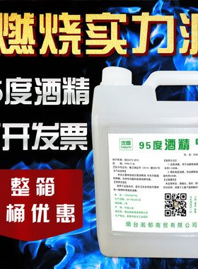 乙醇工业酒精拔罐可燃烧火锅炉燃烧料消毒拔火罐大瓶高浓清洁95度