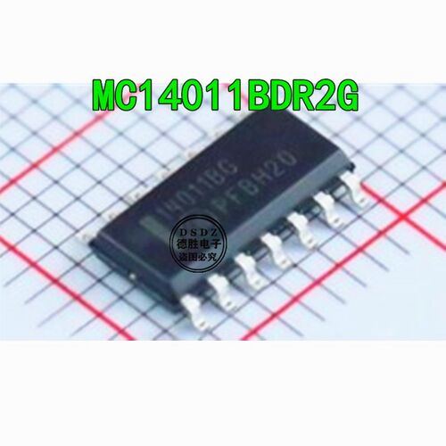 MC14011BDR2G 14011BG 四路2输入与非门 贴片逻辑芯片 SOP14 全新
