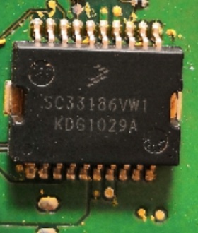 SC33186VW1 汽车电脑板芯片IC 贴片铁底双排脚 全新进口