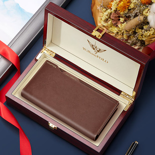 复古皮夹 钱包真皮牛皮多功能驾驶证卡包一体男式 英皇保罗时尚 长款