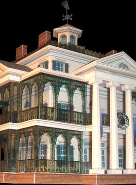 皇冠特惠 鬼屋-New Orleans Square纸模型附赠院门（包邮）