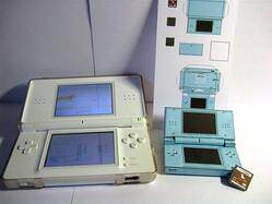 皇冠特惠 NDSL游戏机纸模型