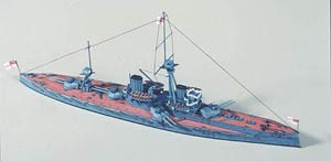 皇冠特惠英国无畏级战舰纸模型