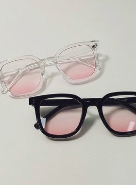 好看死了/ins新款腮红眼镜韩版网红框平光镜防蓝光女潮百搭