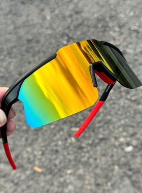 新款炫彩户外跑步骑行眼镜挡风透明滑雪防风镜墨镜太阳镜防紫外线