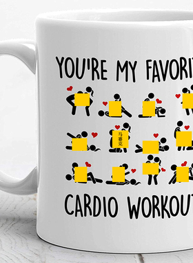 Cardio有氧运动Workout陶瓷咖啡马克杯子茶水杯520情人节生日礼物
