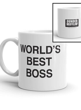 Dunder mifflin office boss办公室美剧老板咖啡马克杯子陶瓷水杯
