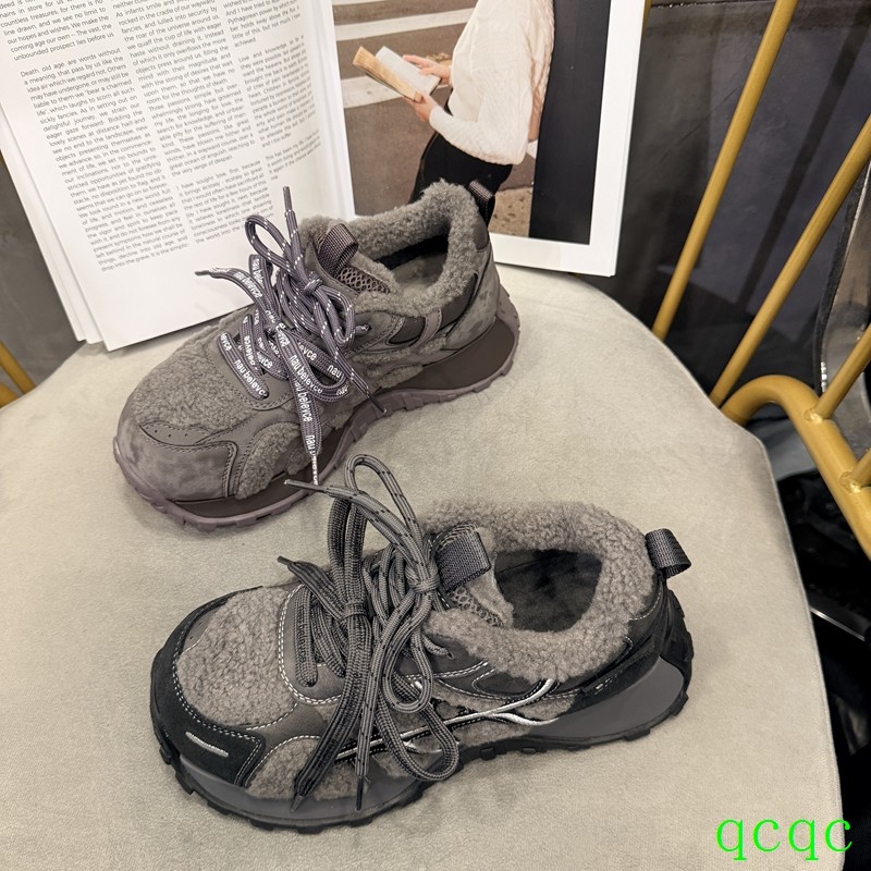 诗路花语221-541七彩青春2025冬新款韩系绒里时尚运动休闲鞋女鞋