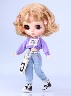 小布中布holala娃衣bjd8分6分卫衣牛仔裤