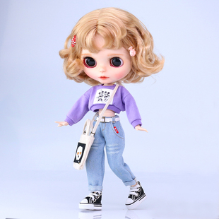 小布中布holala娃衣bjd8分6分卫衣牛仔裤