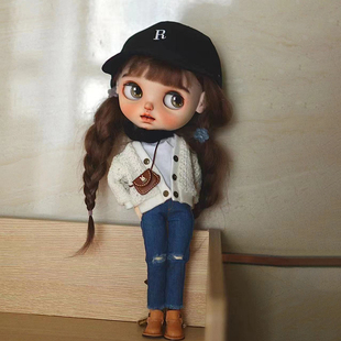 Blythe小布娃衣ob2422bjd6分外套毛衣