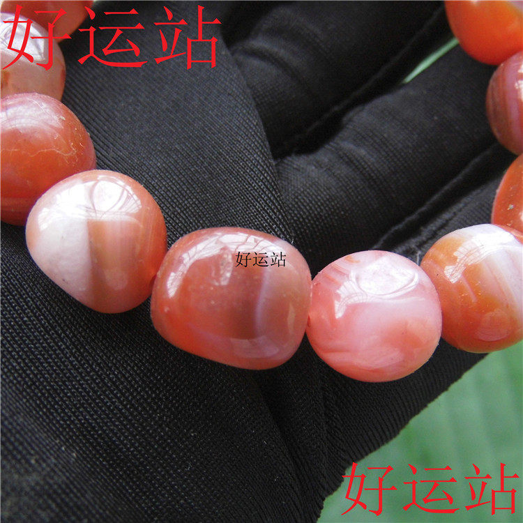 남성과 여성을 위한 양산 남부 붉은 마노 스타일 팔찌 맞춤형 팔찌 복고풍 얼음 부동 손 보석 보석과 옥 펜던트 행운을 빌어요