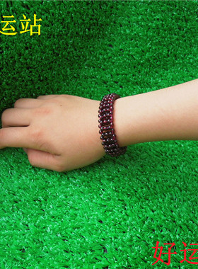 促销新款女生石榴石手串宝石圆珠紫色手饰珠宝首饰玉手珠水晶手链