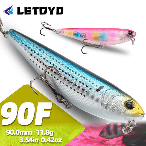 LETOYO 跨境水面系之字狗90mm11.8g浮水铅笔路亚假饵翘嘴鲈鱼渔具