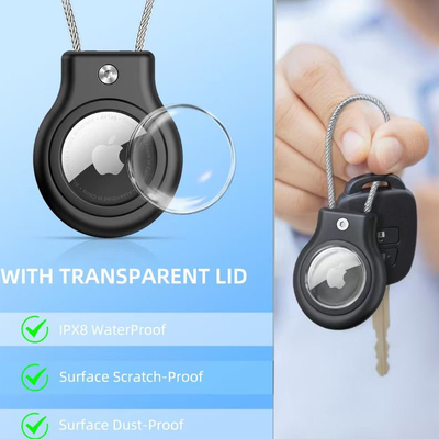 AirTag保护套防水壳钢绳