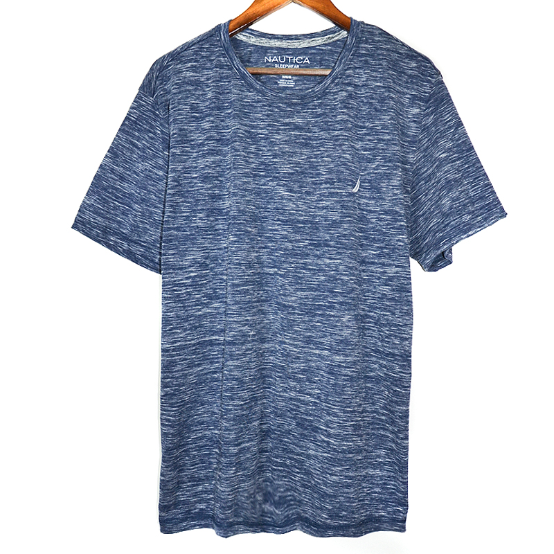 大码男士薄款夏季短袖圆领睡衣