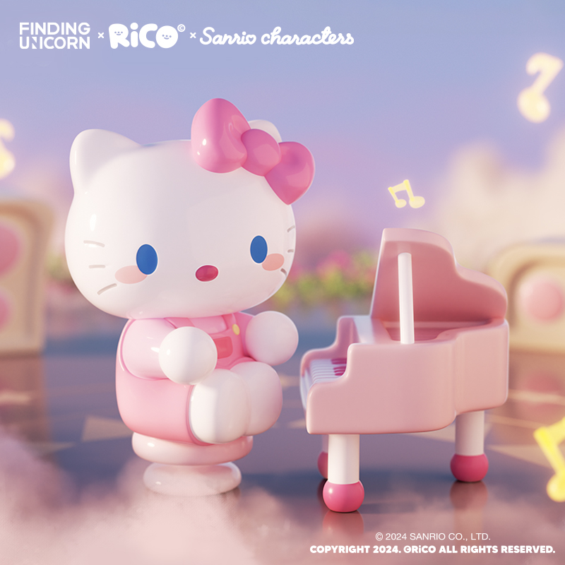 Sanrio三丽鸥家族×RiCO美好爱意系列HelloKitty美乐蒂库洛米盲盒 模玩/动漫/周边/娃圈三坑/桌游 潮玩盲盒 原图主图