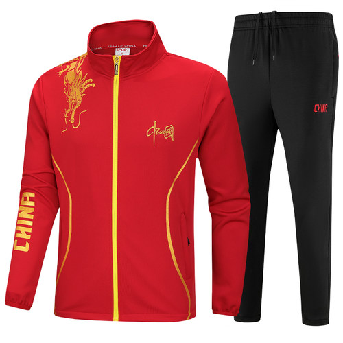 男女运动服春秋套装乒乓球训练服