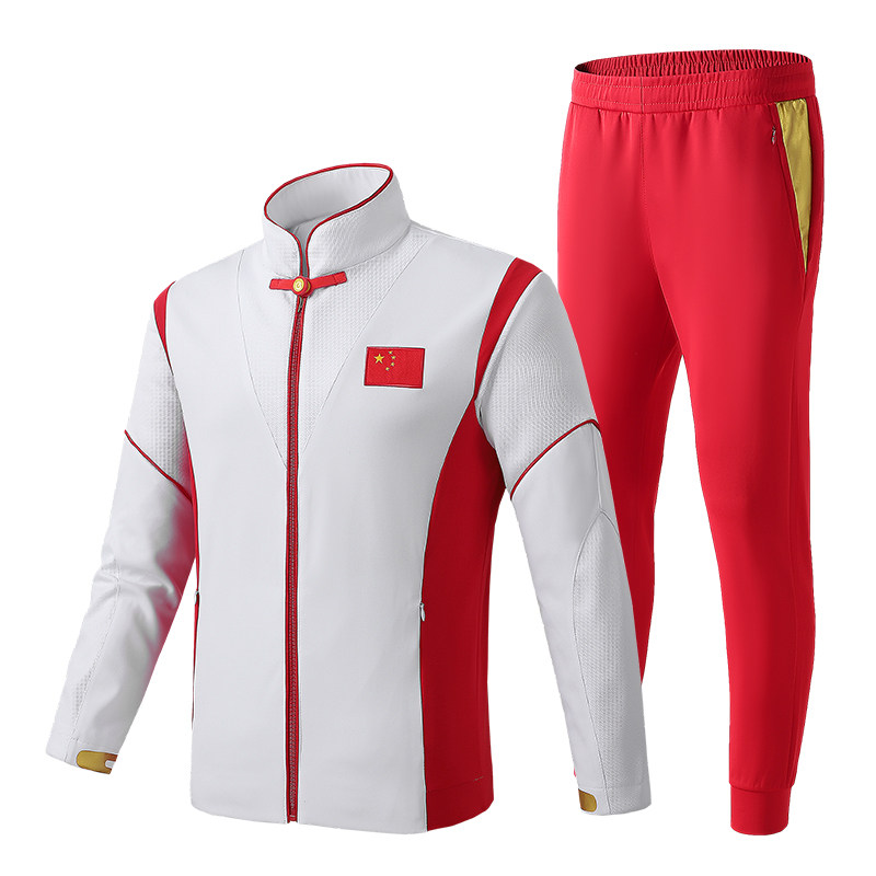 乒乓球中国国家队运动套装男女春秋领奖服儿童团体出场服两件套