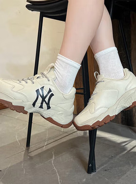 MLB运动鞋男女款时尚潮流增高复古低帮舒适老爹鞋休闲鞋3ASHC101N