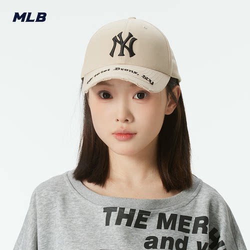 MLB男女同款刺绣可调节棒球帽