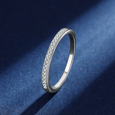 小清新莫桑石钻戒S925纯