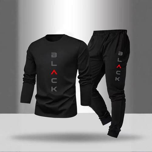 High-End Sweater Pants Set Casual Regular Fit Design