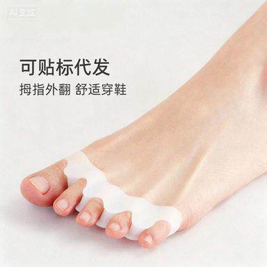 Fitness Athlete-Approved Toe Separators Black Gel for Foot