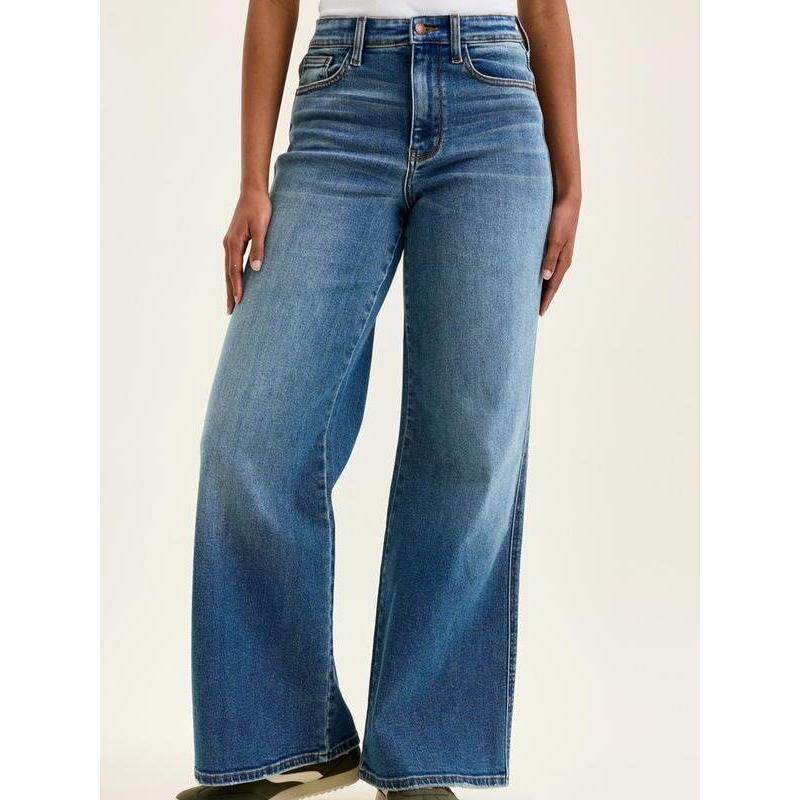 T 12155 Retro Jeans Wide High-waisted宽腿牛仔裤