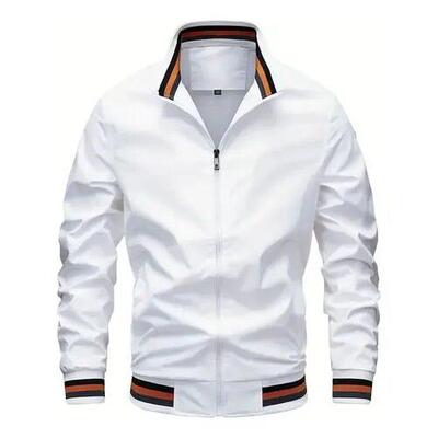 W 89201 Men Thin Jacket Casual Zipper Comfortable休闲夹克