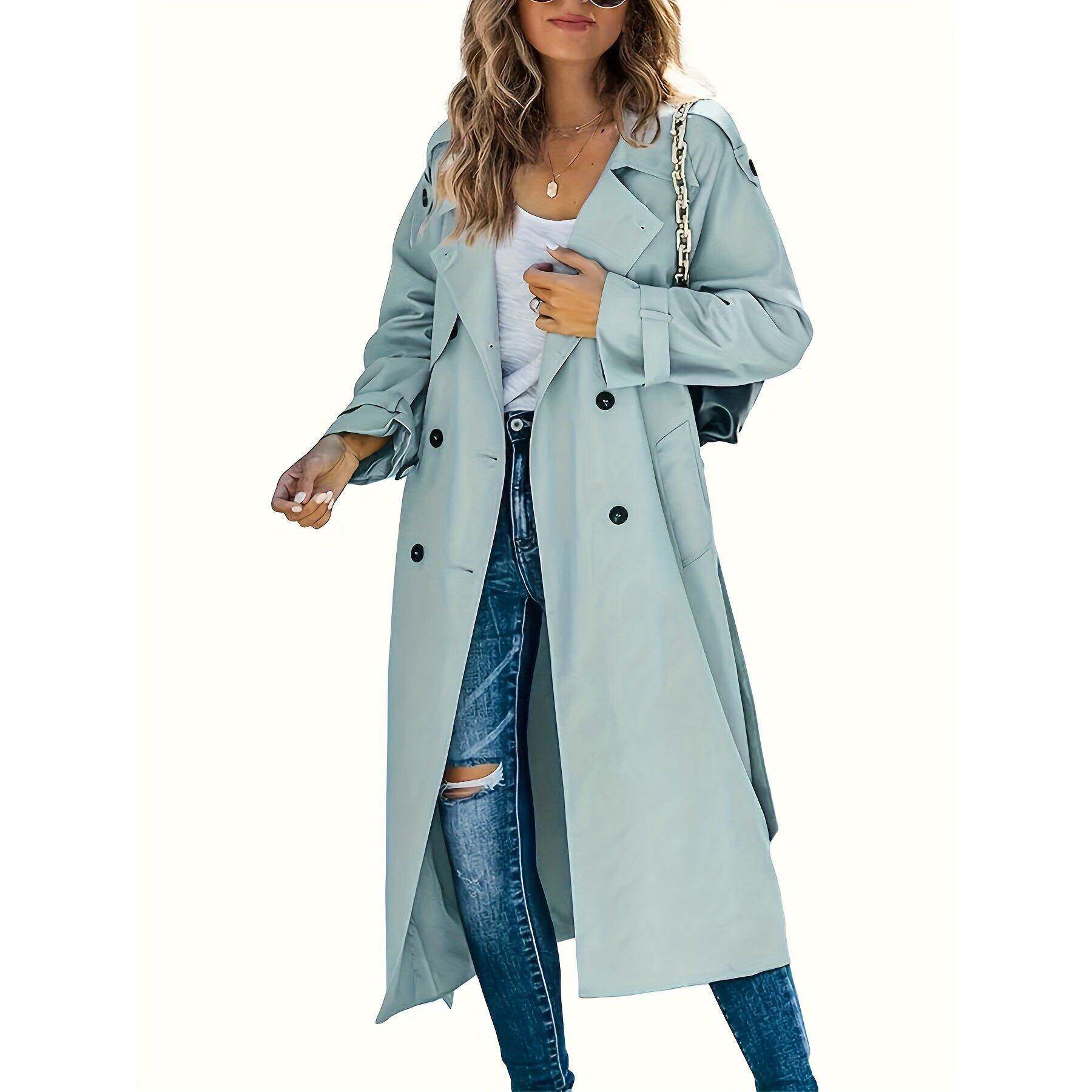 G 48909 Women Water-Resistant Trench Coat风衣外套