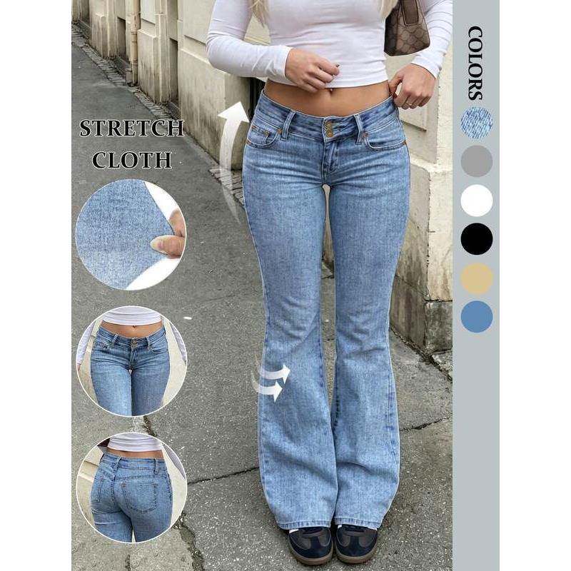 Q 59852 Women Daily Wear Denim Jeans Casual休闲牛仔裤