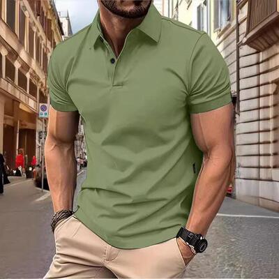 [Summer Vibes]Men’s slim-fit classic polo shirt collared