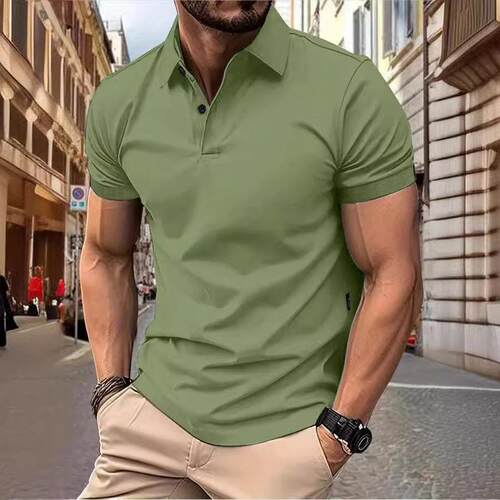 [Summer Vibes]Men’s slim-fit classic polo shirt collared