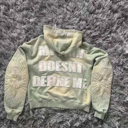 Hell in Paradise Street Retro Gothic Style Zip Up Hoodie