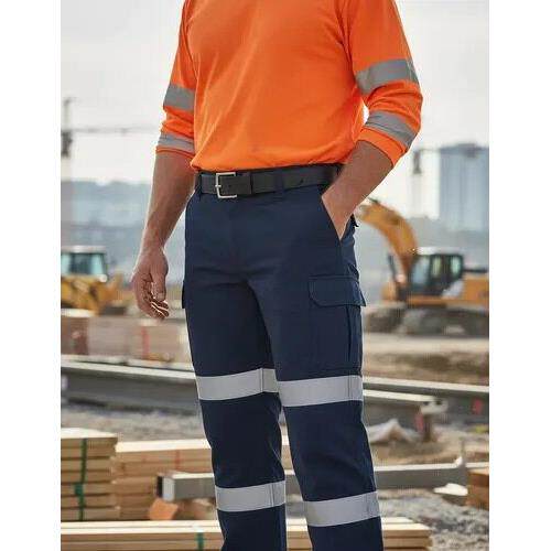 H 59541 Industrial Work Reflective Safety粗犷工装裤