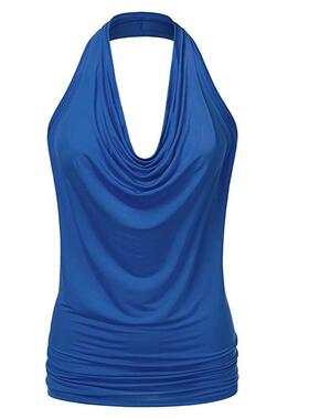 Solid Color V Neck Fitted Tank Top Casual Sleeveless Basic