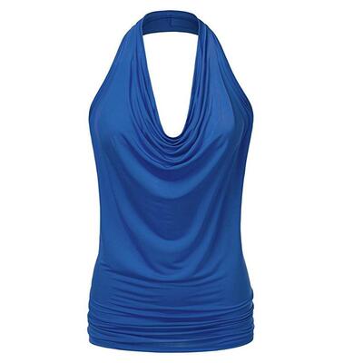 SolidColorVNeckFittedTankTop
