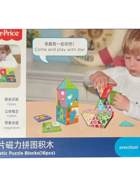 费雪儿童玩具16片磁力拼图 F1008