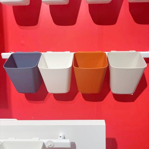 IKEA/宜家 苏纳思挂篮推车收纳厨房餐具家用盛具杂物塑料盒小挂桶