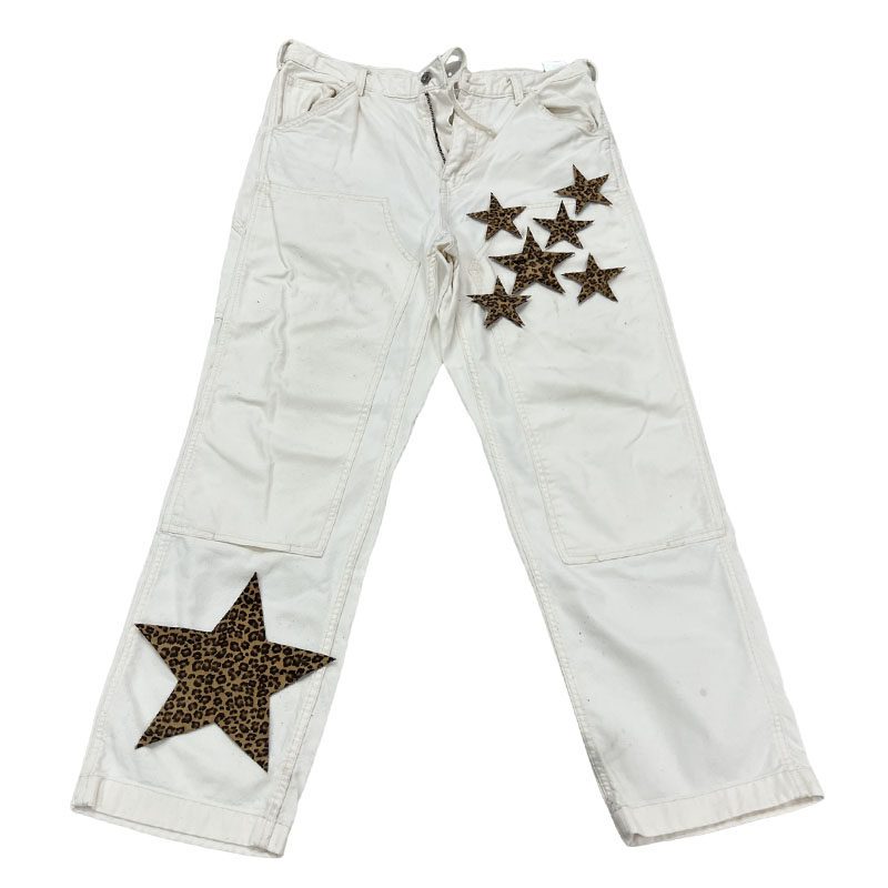 豹纹马毛镂空双层五角星组合套装补丁贴潮牌牛仔裤100%对版diy,纺织面料/辅料/配套,其他纺织辅料,淘宝优惠券,粉丝福利购,淘宝优惠卷