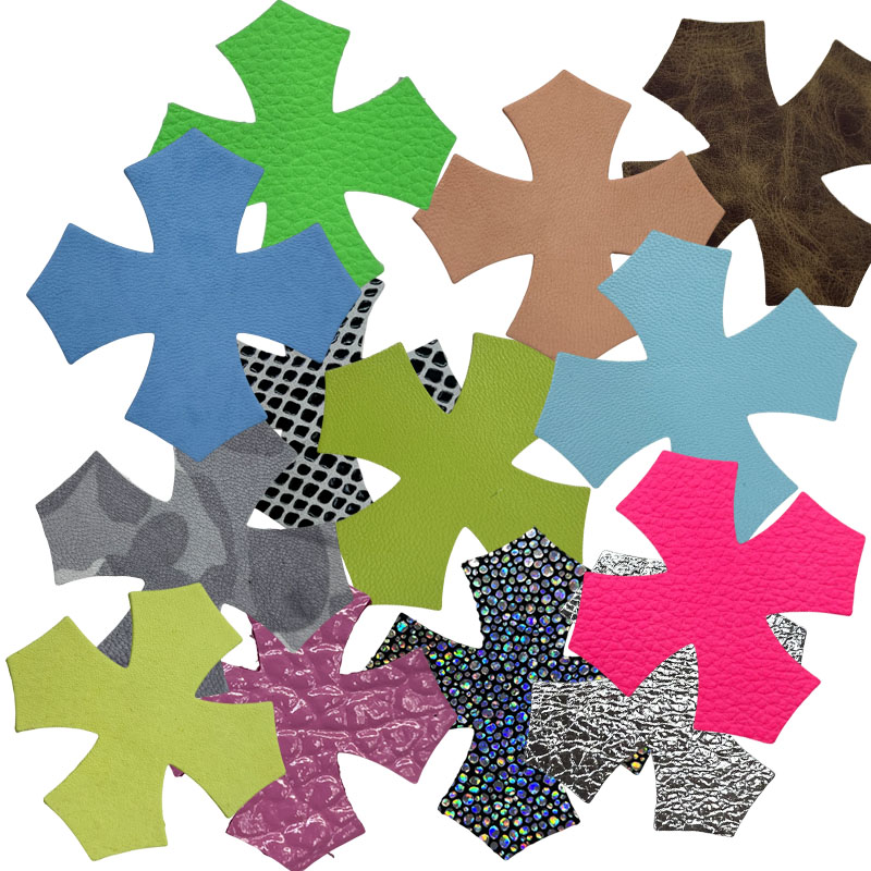 补丁贴十字架破洞贴diy羊皮皮标