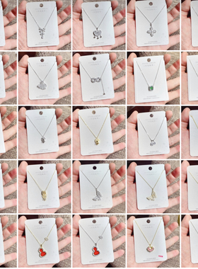 闪亮银饰通体S925纯银微镶珍珠时尚锁骨项链女百搭气质潮 49#