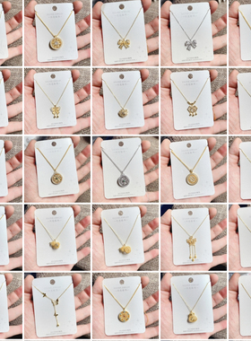 闪亮银饰通体S925纯银镀22k古法金时尚锁骨项链女百搭气质个性 4#